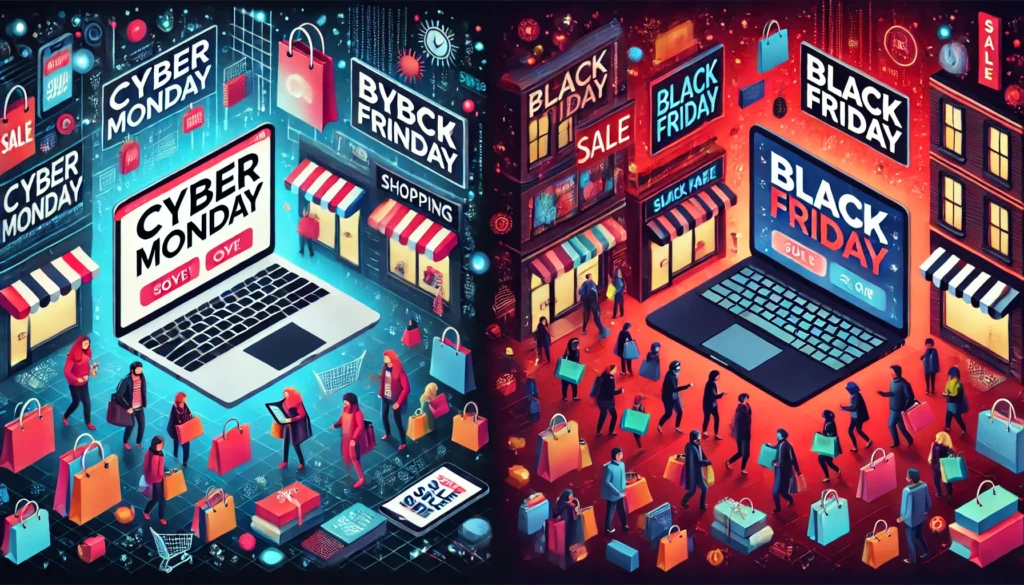 Comparison: Cyber Monday vs. Black Friday